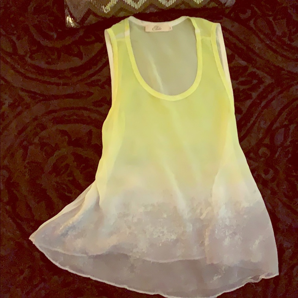 Elodie sheer flowy tank